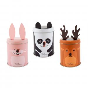 Animal metal tins