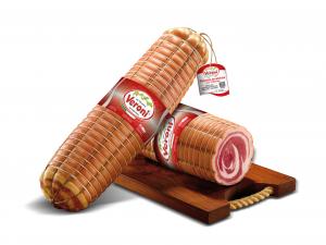Rolled pancetta with rind