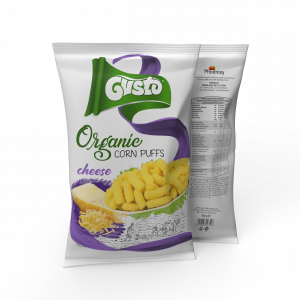 GUSTO ORGANIC CORN PUFFS WITH CHEESE 100G