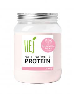 HEJ Natural Whey Protein - 450g - Strawberry Yoghurt