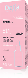 Anti-wrinkle face, neck & neckline serum with retinol 30 ml