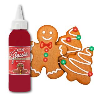 Cake decoration icing, ready to use (wet) RED