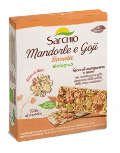 Organic  almond and goji bars