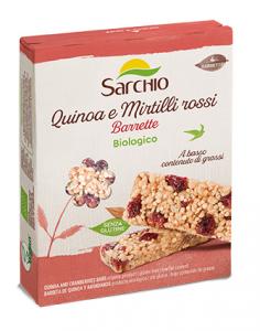 Organic quinoa and cranberries sweet snack
