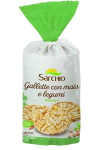 Organic corn and legume cakes