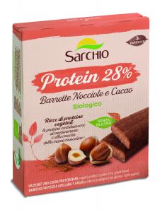 Organic hazelnut and cocoa PROTEIN bars