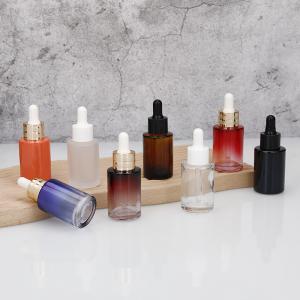 empty essential oil glass dropper bottle