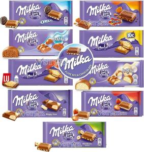 Milka chocolate bars 100 g