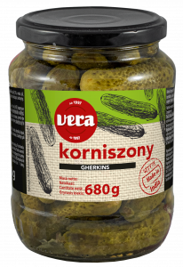 Cornichons with herbs 680 g VERA