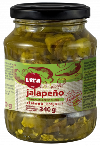 Pickled green Jalapeno slices 340 g VERA