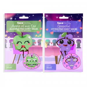 Face Facts Printed Sheet Mask - Apple of My Eye & Grapeful