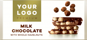 MILK PREMIUM chocolate with whole hazelnuts