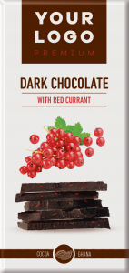 DARK CHOCOLATE 80% premium with red CURRANT