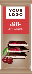 DARK CHERRY chocolate with milk and CHERRY filling