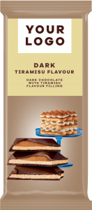 DARK TIRAMISU flavour chocolate  with milky TIRAMISU filling