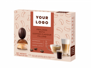 PRALINES with COFFEE flavour filling (Coffee Box)
