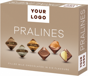 Filled MILK Chocolate PRALINES in six flavours