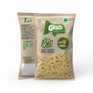 GUSTO ORGANIC CORN PUFFS WITH SPELT - NATURLAND 80G