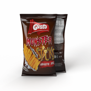 GUSTO MONSTER STICKS WITH CHICKEN BARBEQUE 80G