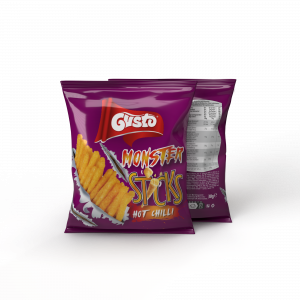 GUSTO MONSTER STICKS WITH HOT CHILLI 30G