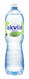 Akvilė Lime Tahiti flavoured sparkling water 1,5L PET