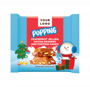 Christmas popping EXTRA MILK CHOCOLATE