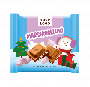 Christmas EXTRA MILK chocolate with marshmallow
