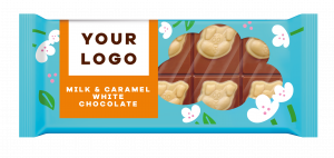 MILK and CARAMEL-WHITE Easter CHOCOLATE