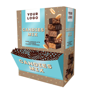 mix of DARK CHOCOLATE peanut CANDIES