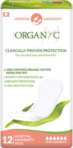 Organyc 100% Certified Organic Cotton Hospital Maternity Pads