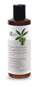 Face and Body Cream for Him with Olive leaves extract & Aloe