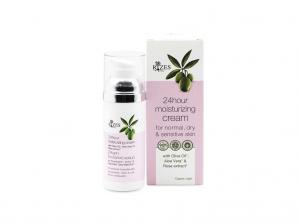 24 Moisturizing Cream for normal, dry and sensitive skin with Olive oil, Aloe vera & Rose extract