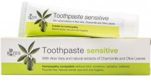 Toothpaste Sensitive with natural extracts of Aloe Vera, Chamomile & Olive Leaves