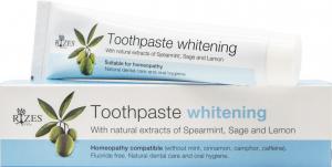Toothpaste whitening  with Natural extracts of  Spearmint, Sage and Lemon