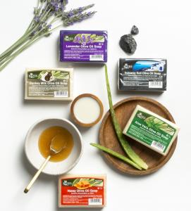 Soaps with organic Olive oil
