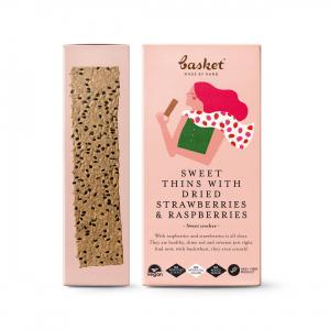 Sweet Thins with Dried Strawberries and Raspberries