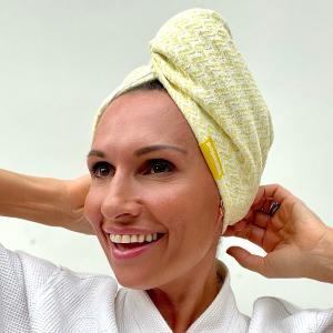 Super Absorbent Microfiber Hair Turban Yellow