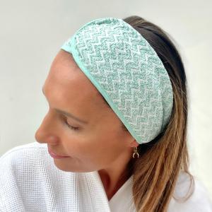 Super Absorbent Microfiber Spa Headband Green