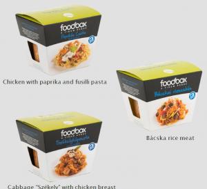 Hungarian dishes in box