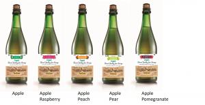 Val de France organic sparkling apple juice range