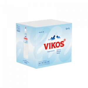 Vikos Natural Mineral Water Glass 12x1LT