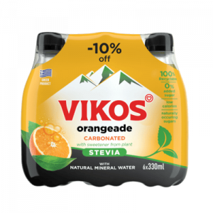 Vikos Orangeade Stevia PET 6x330ml Multipack