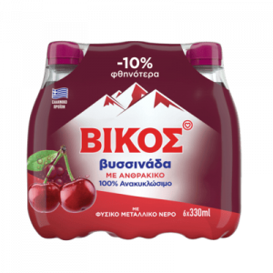 Vikos Sour Cherry PET 6x330ml Multipack