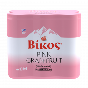 Vikos Pink Grapefruit Premium Mixer Can 6x330ml Multipack