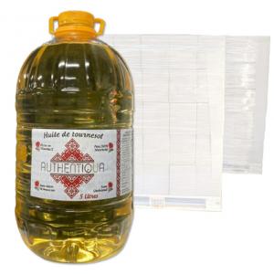 HUILE DE TOURNESOL AVEC ADDITIFS POUR LA FRITURE EN BOUTEILLES PET-TM AUTHENTIQUA 1L ,5L ,20L ET IBC