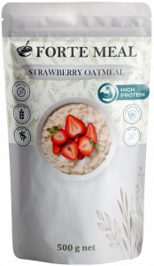 High Protein Strawberry Oatmeal