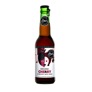 Cherry sparkling juice drink