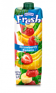 Strawberry-Banana Fruit drink