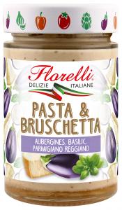 FLORELLI EGGPLANTS, PARMESAN AND BASIL SPREADABLE SAUCE 190G