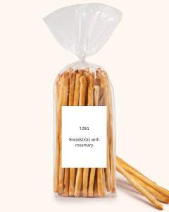 PRIVATE LABEL BREADSTICKS WITH ROSEMARY 120G